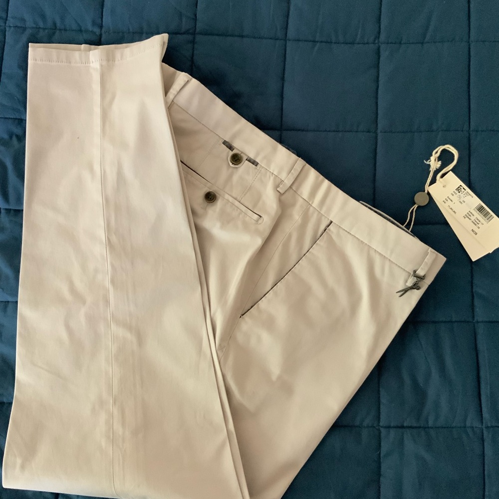 New Hiltl men's pants, size 38 /32 Hiltl quality made with the finest cotton.